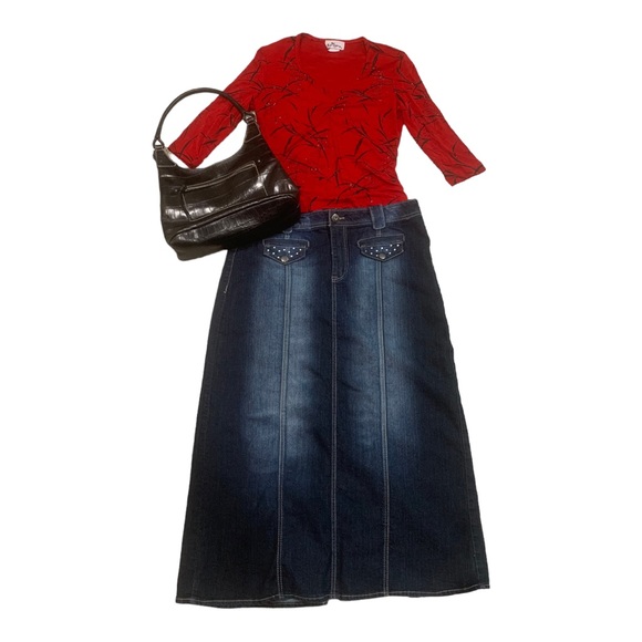 Y2k Jones New York Black Leather Gator Clutch Purse With Multiple Pockets - Picture 9 of 9